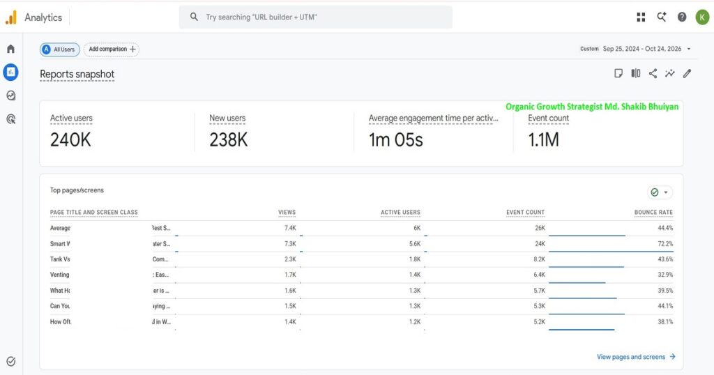 Organic Traffic Blog SEO Case Study
